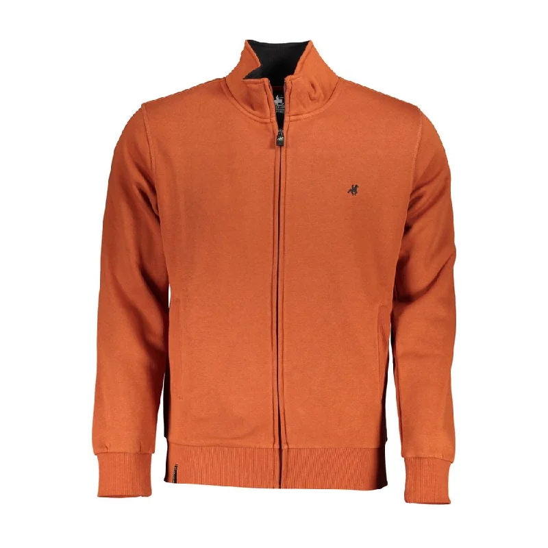Fashion Concept U.S. Grand Polo Bronze Grand Polo Long Sleeve Zip Men's Sweatshirt