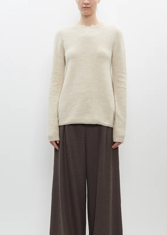 Simple Comfort Bell Crewneck — Ecru