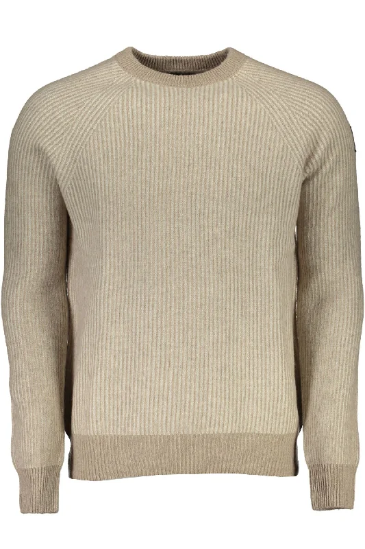Warm Chic Outfits North Sails Beige Wool Men Men's Sweater