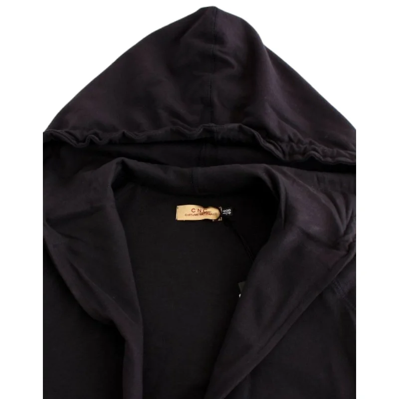 Advanced Customization Costume National Elegant Blue Hooded Cotton Men's Sweater