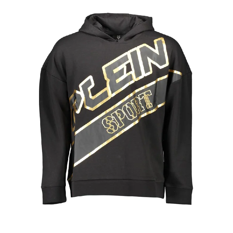 Classic Retro Plein Sport Black Cotton Men Men's Sweater