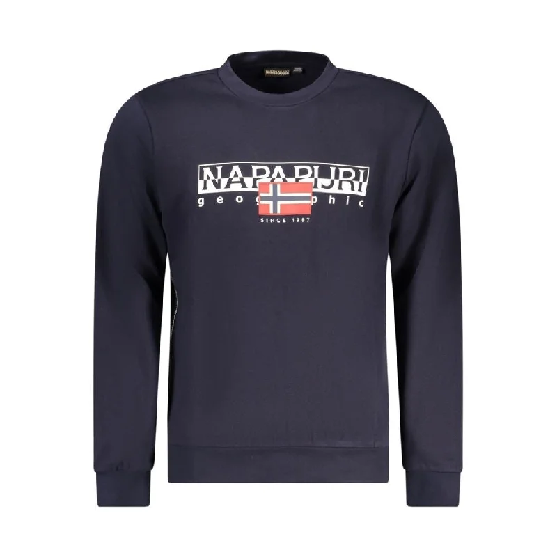 Body Design Napapijri Blue Cotton Men's Sweater