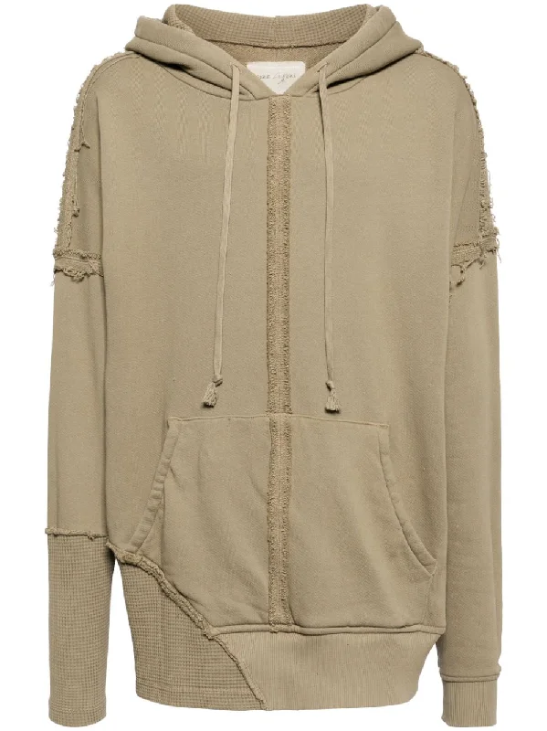 Celebrity Style Distressed Cotton Hoodie