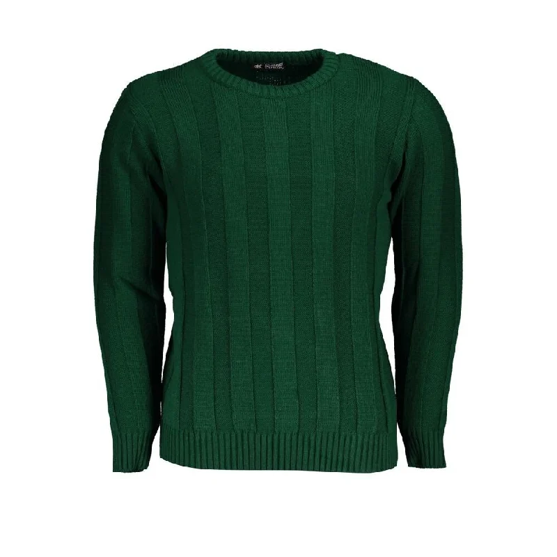 British Style U.S. Grand Polo Green Fabric Men's Sweater