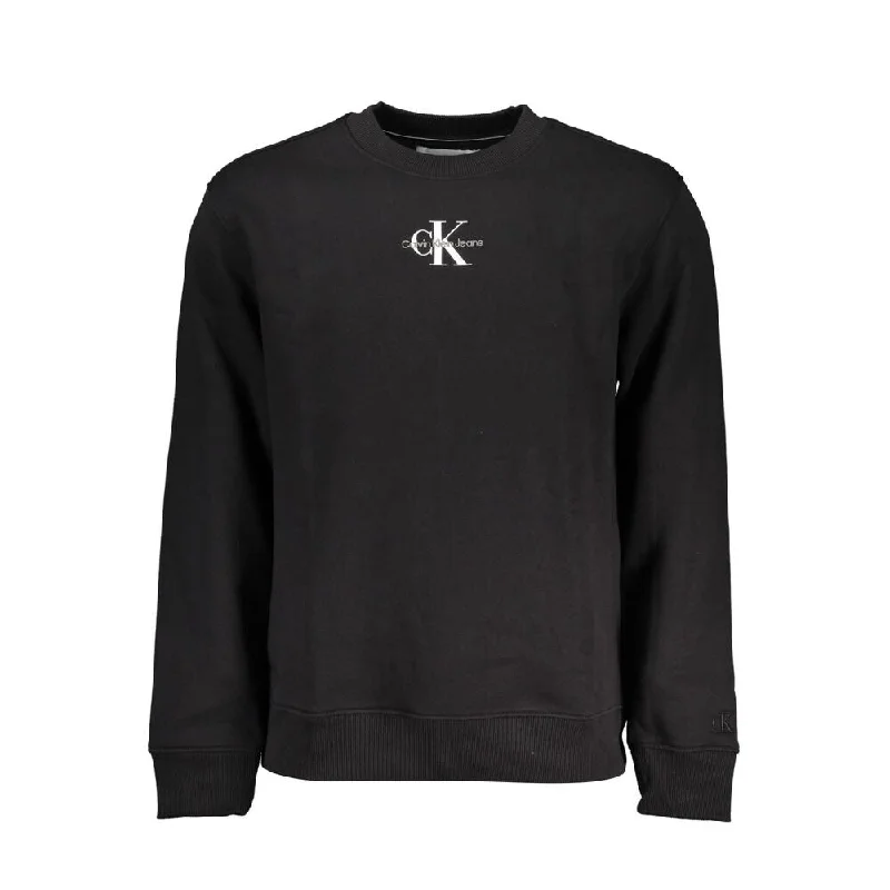 Classic Style Calvin Klein Sleek Long Sleeve Crew Neck Men's Sweatshirt
