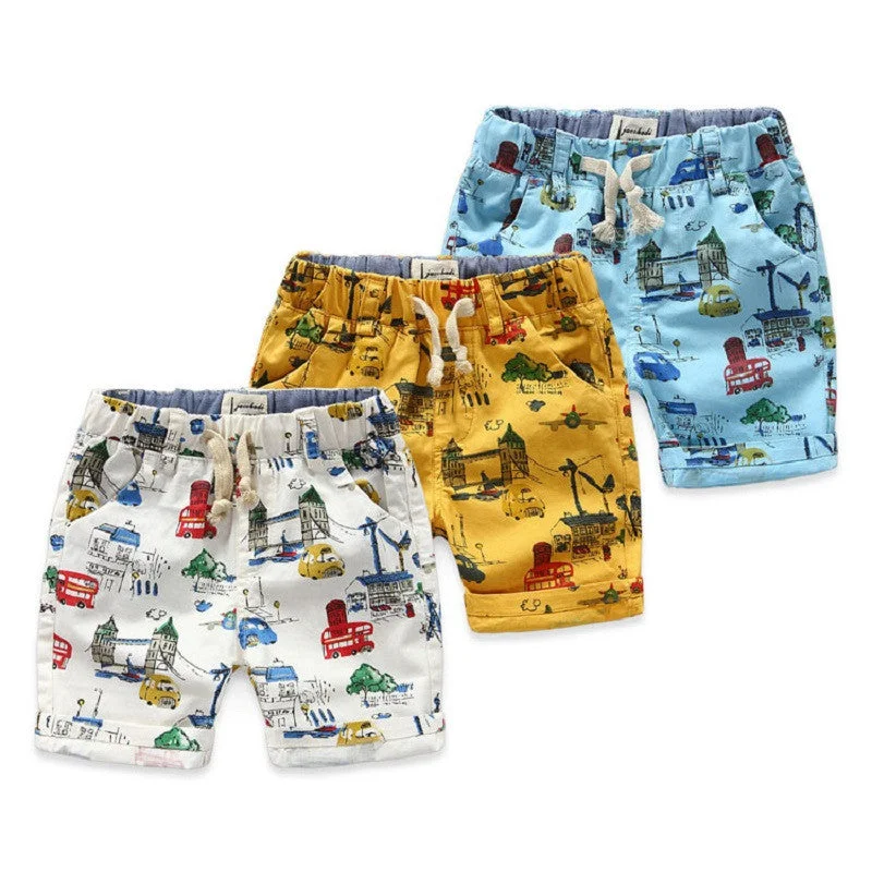 Easygoing Style Cartoon Boys Shorts 100% Cotton Printed Car Summer Shorts For Boys 2-8 Years Kids Beach Shorts Children Fashion Clothes Easygoing Style Cartoon Boys Shorts 100% Cotton Printed Car Summer Shorts For Boys 2-8 Years Kids Beach Shorts Children Fashion Clothes