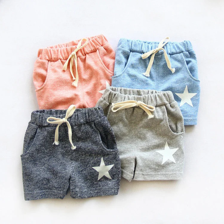 Casual Wear child clothing baby boy girl shorts five-pointed star colours Casual Summer Casual Wear child clothing baby boy girl shorts five-pointed star colours Casual Summer