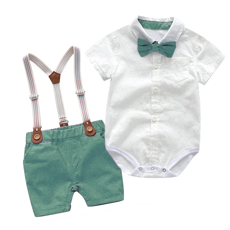Simple Elegance Baby Boy Clothes Summer Gentleman Birthday Suits Newborn Party Dress Soft Cotton Solid Rmper + Belt Pants Infant Toddler Set Simple Elegance Baby Boy Clothes Summer Gentleman Birthday Suits Newborn Party Dress Soft Cotton Solid Rmper + Belt Pants Infant Toddler Set