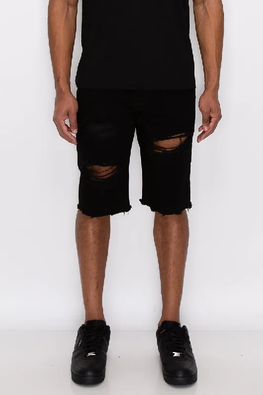 Trendy Comfort Vibin' Distressed Shorts