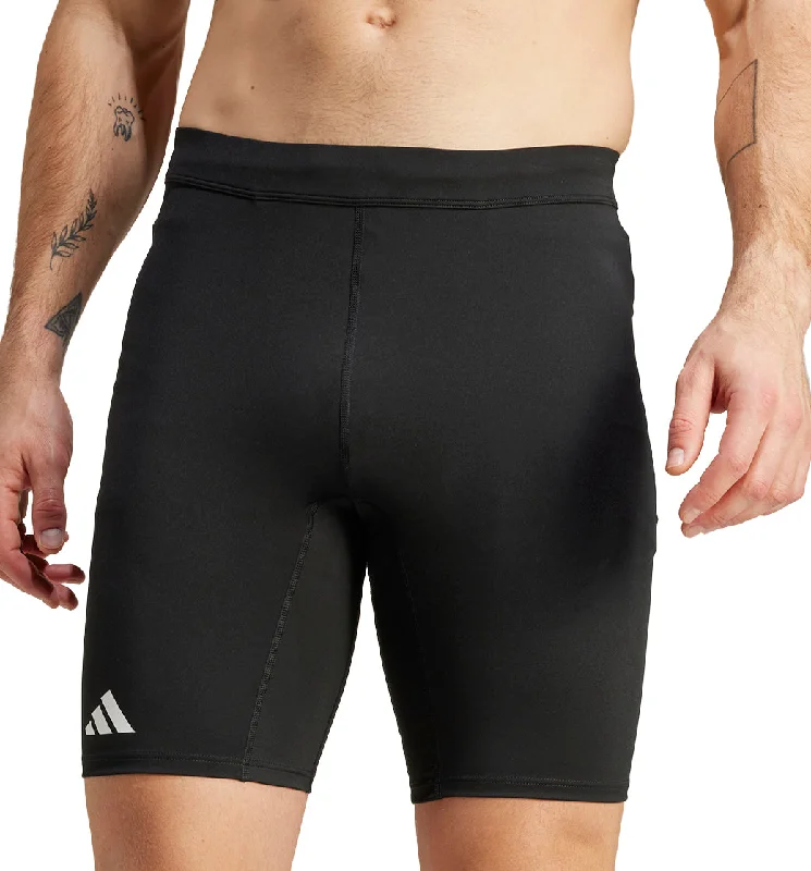 Fashion Style adidas Adizero Essentials Mens Short Running Tights - Black