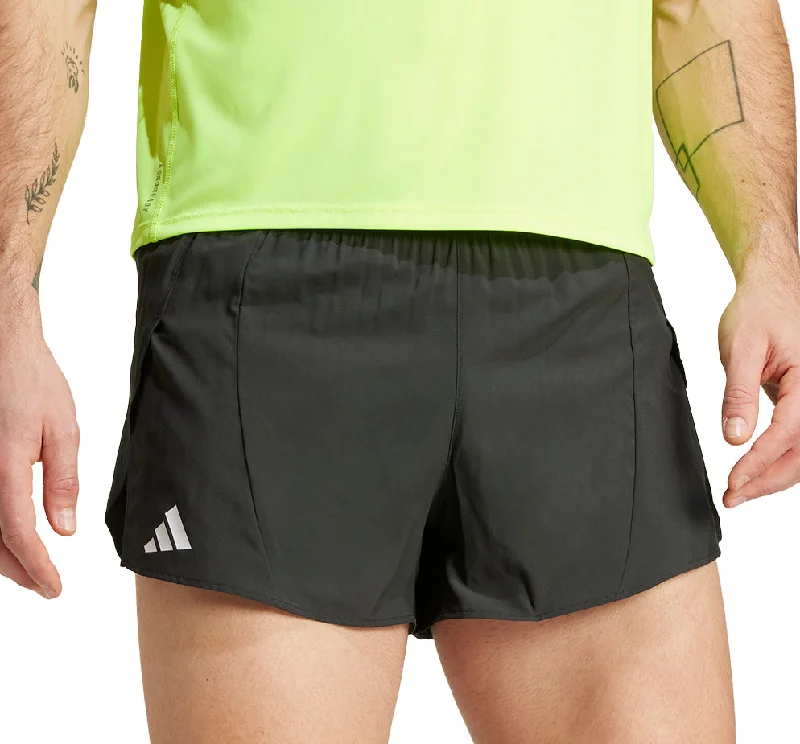 Cozy Street Style adidas Adizero Essentials Mens Split Running Shorts - Black