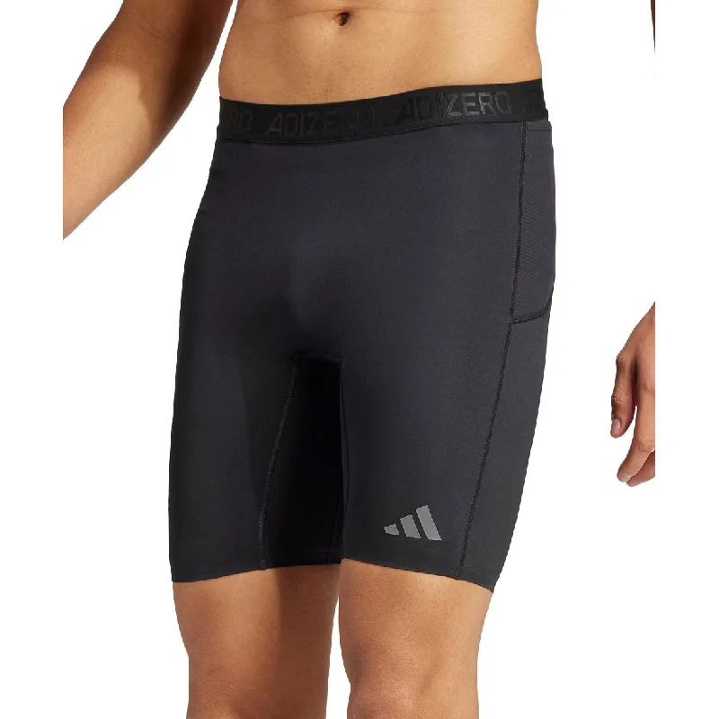 Sporty Comfort adidas Adizero Mens Short Running Tights - Black