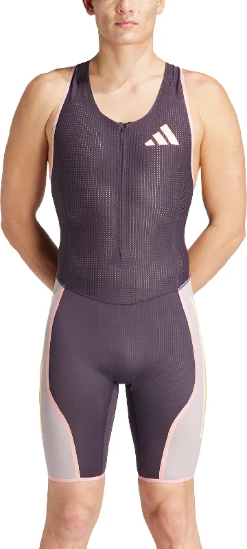 Versatile Comfort Wear adidas Adizero Promo Sleeveless Mens Running Suit - Purple
