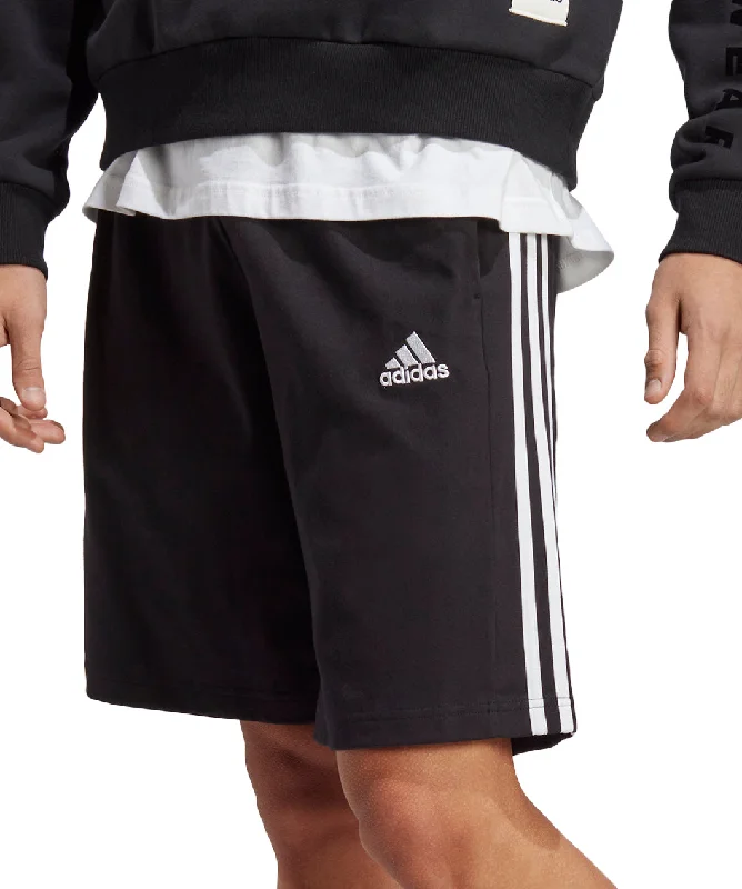 Hooded design adidas Essentials 3 Stripes 10 Inch Mens Shorts - Black