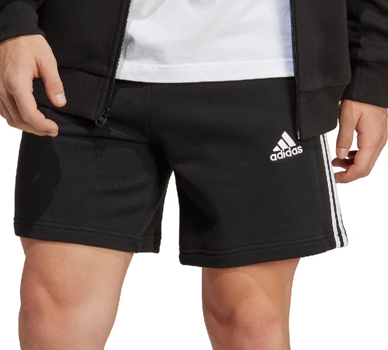 Wandering freely adidas Essentials 3 Stripes Mens Shorts - Black