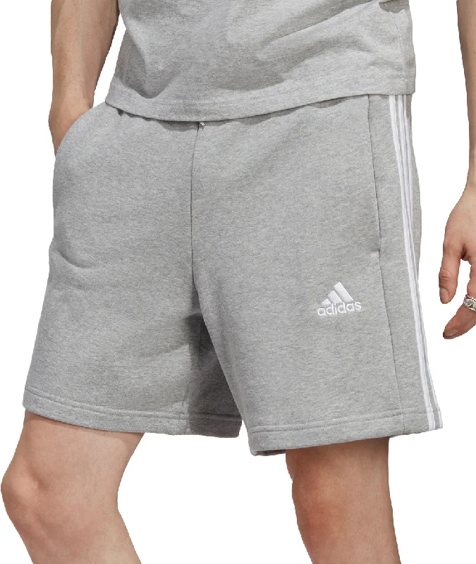 Elegant Style adidas Essentials 3 Stripes Mens Shorts - Grey