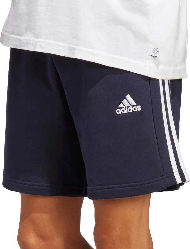 Mid-length Style adidas Essentials 3 Stripes Mens Shorts - Navy