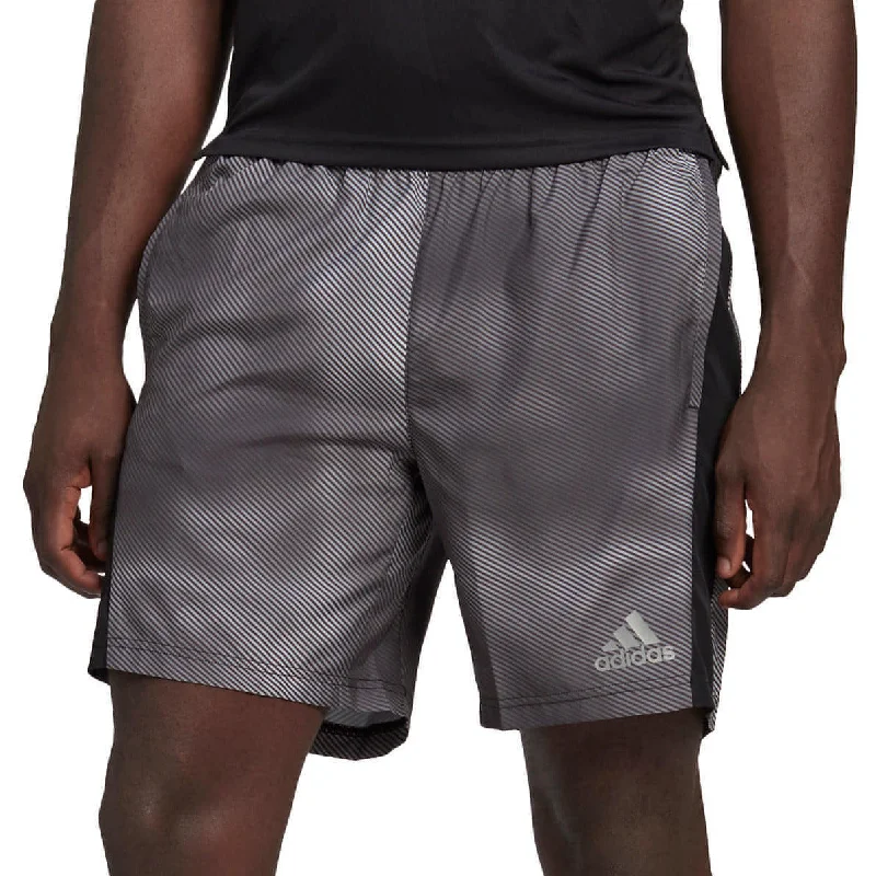 Cozy Chic Wear adidas Own The Run 7 Inch Mens Running Shorts - Grey