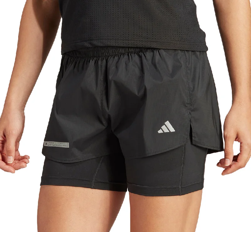 Trendy Items adidas Ultimate 2 In 1 Womens Running Shorts - Black