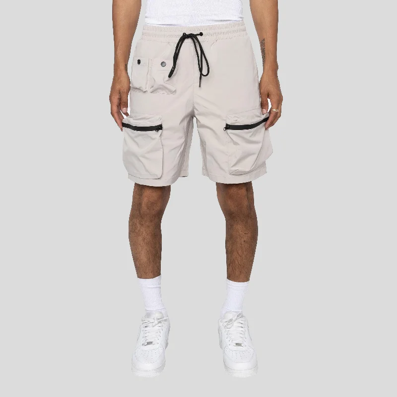 New Products COMBAT NYLON SHORTS SILVER
