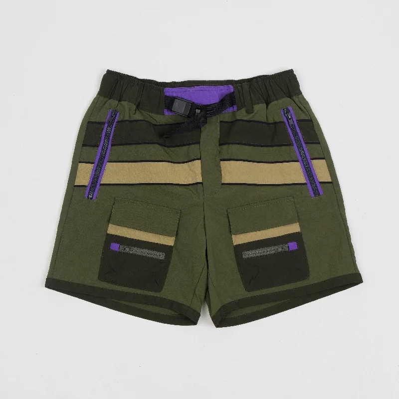 Youthful Vitality FLINT PANELLED SHORTS OLIVE