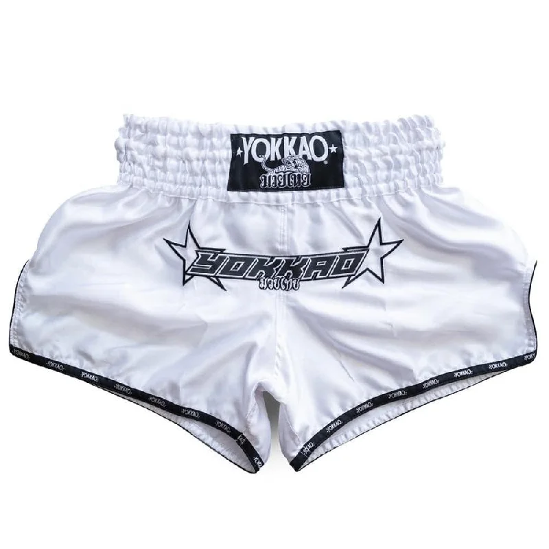Single-shoulder Neck Design INSTITUTION CARBONFIT SHORTS - WHITE