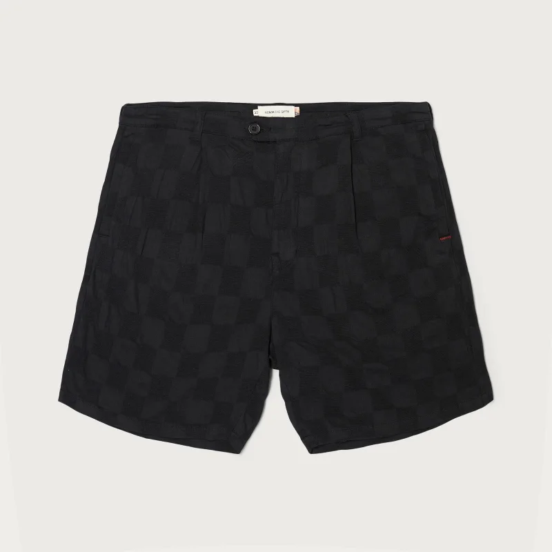 Effortless Elegance JACQUARD SHORTS BLACK