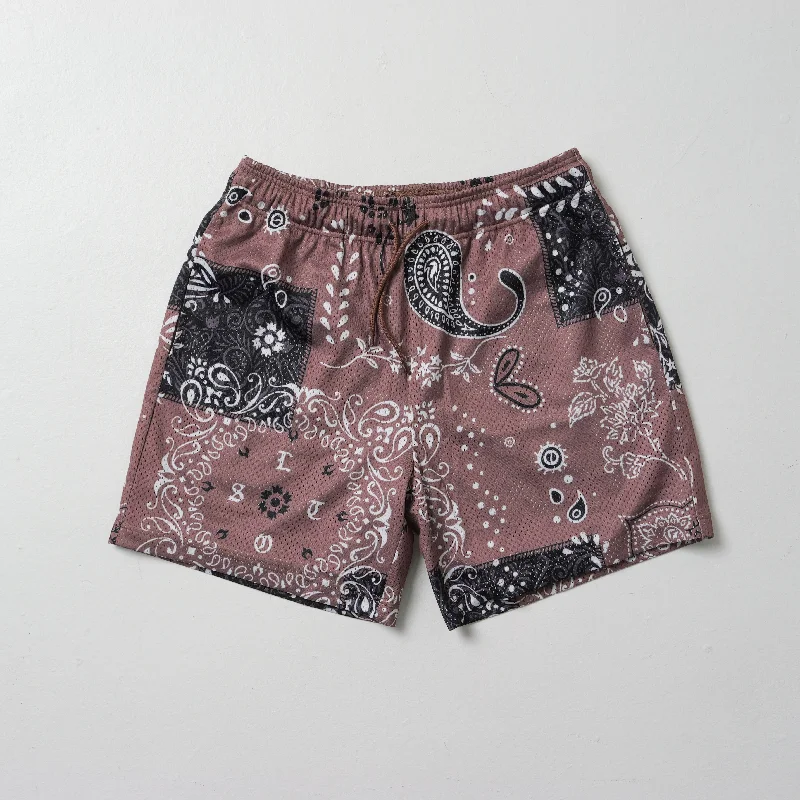 Goddess Outfit LOST IN PARADISE BROWN PAISLEY SHORTS