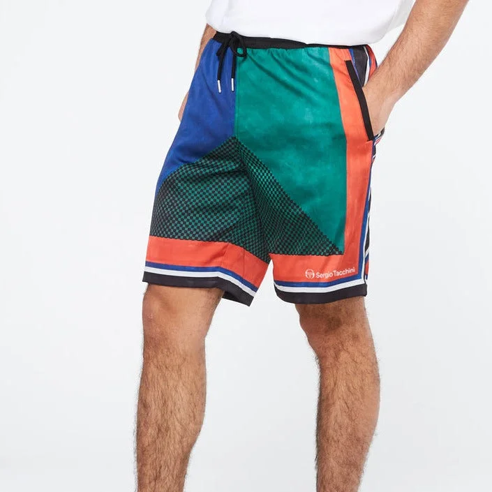 Fashion Concept MONTE CARLO SHORTS BLACK/MULTI