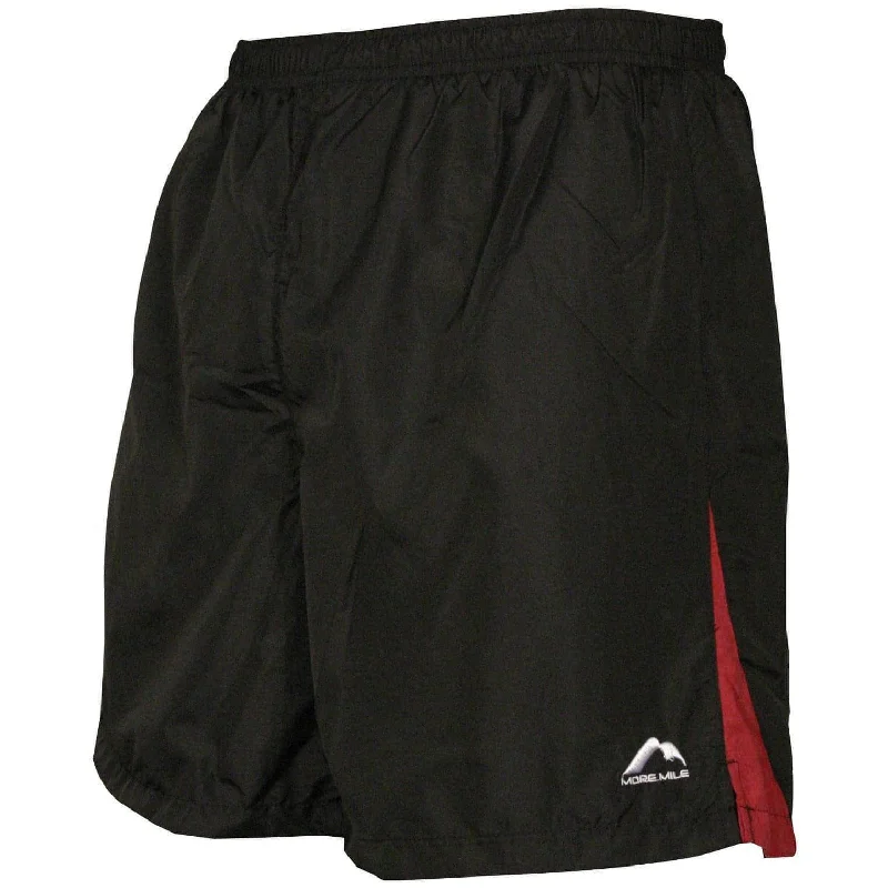 Classic More Mile 7 Inch Baggy Mens Running Shorts - Black