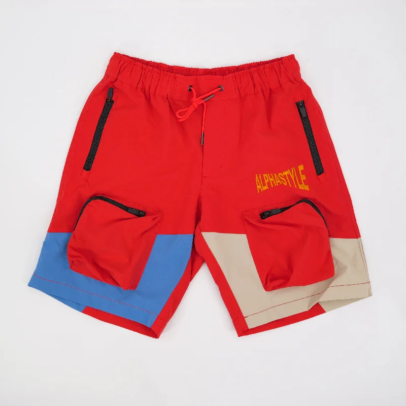 Comfortable Fashion NASH HIKING SHORTS RED