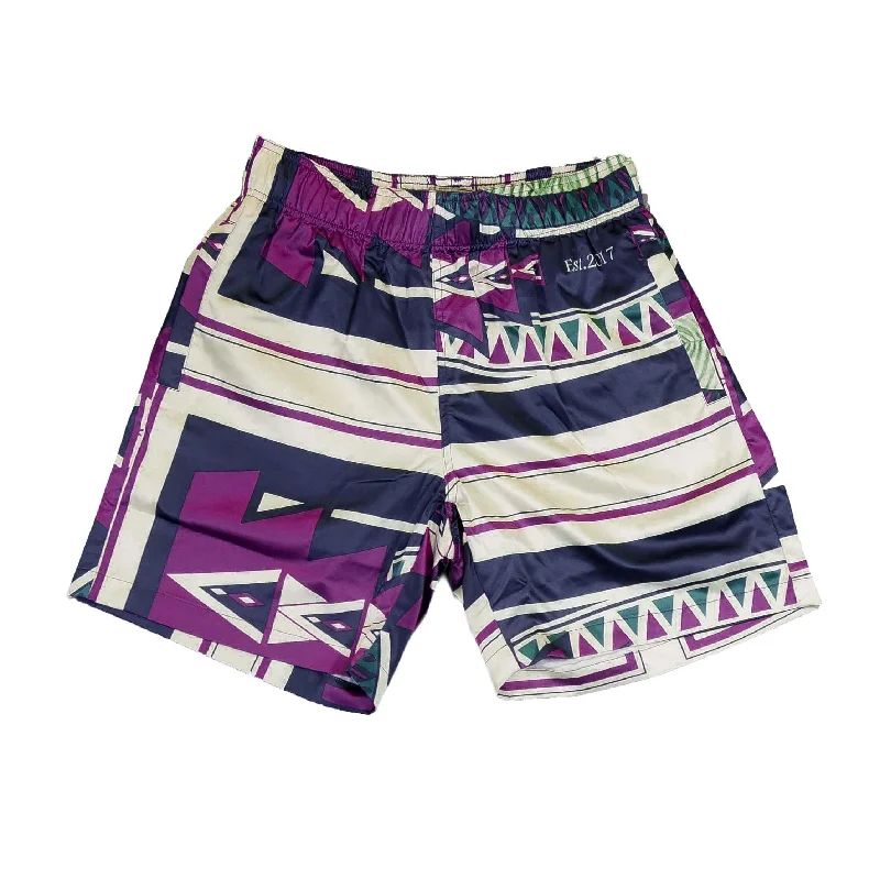 Free Design PILLAN RESORT SHORTS BLUE/PURPLE