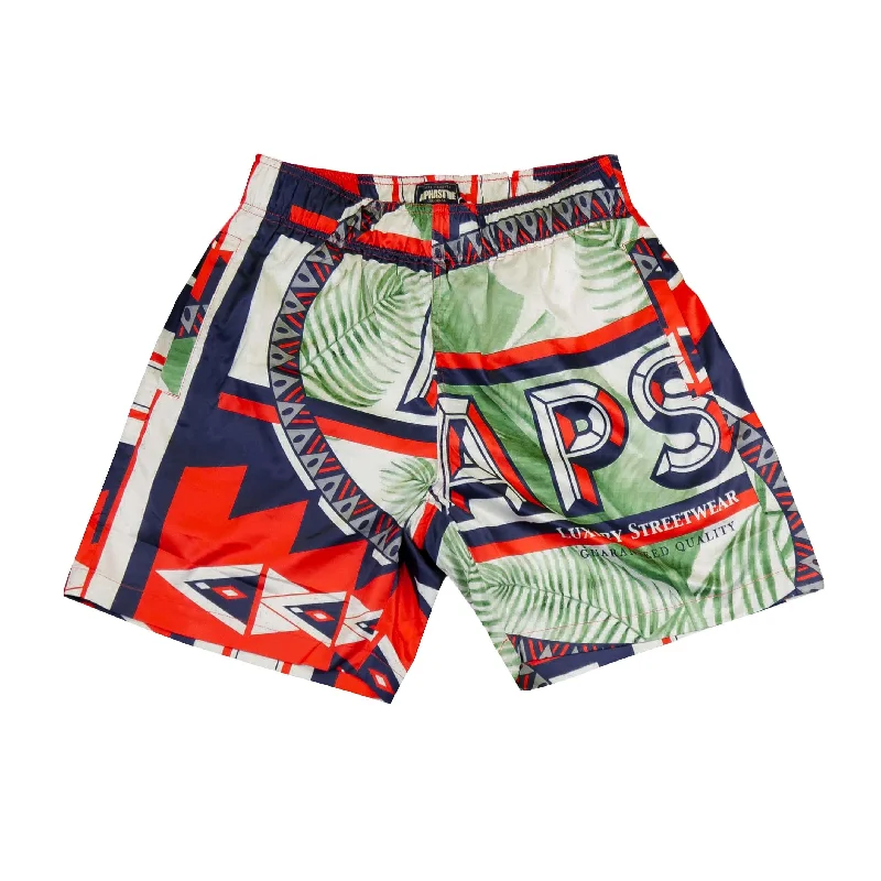 Advanced Design PILLAN RESORT SHORTS BLUE/RED