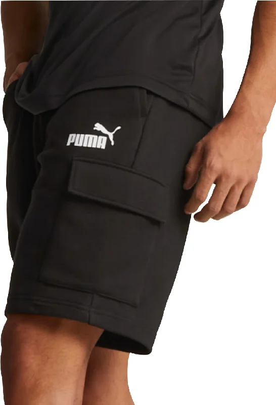 Lively And Youthful Puma Essentials Cargo Mens Shorts - Black