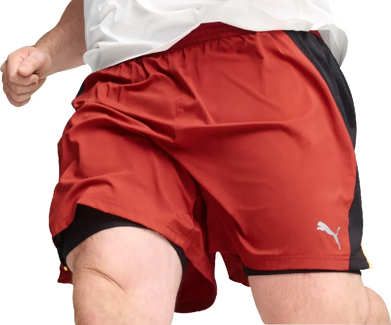 Unique Design Puma Favourite Velocity 2 In 1 Mens Running Shorts - Red