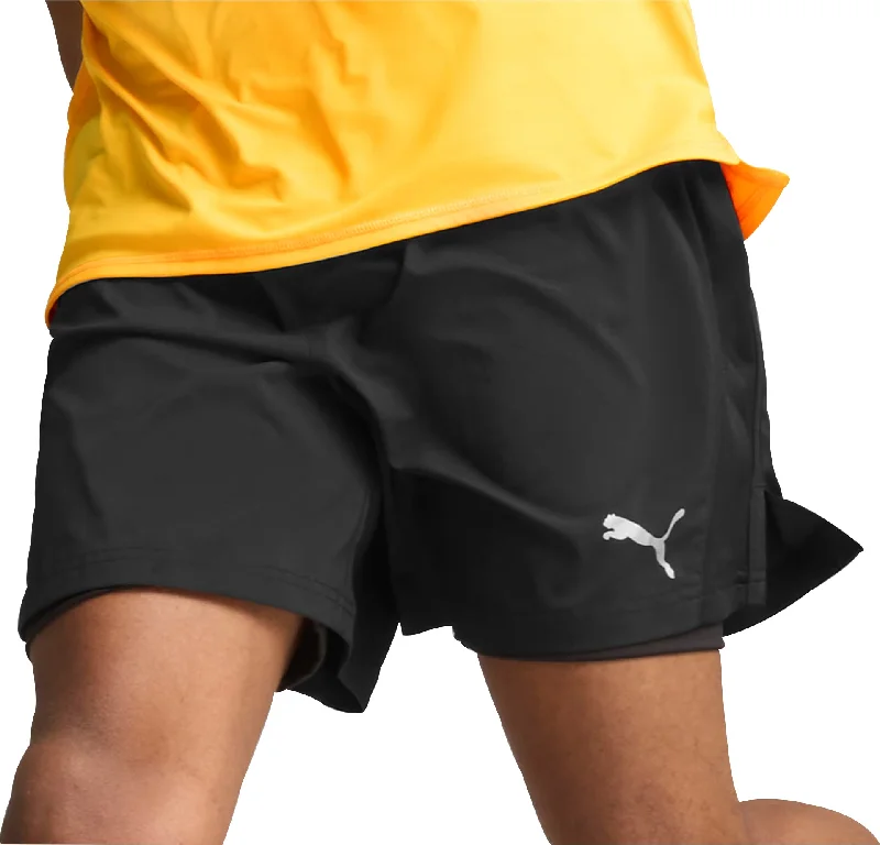 Elegant And Casual Puma Run Favourite Velocity 2 In 1 Mens Running Shorts - Black