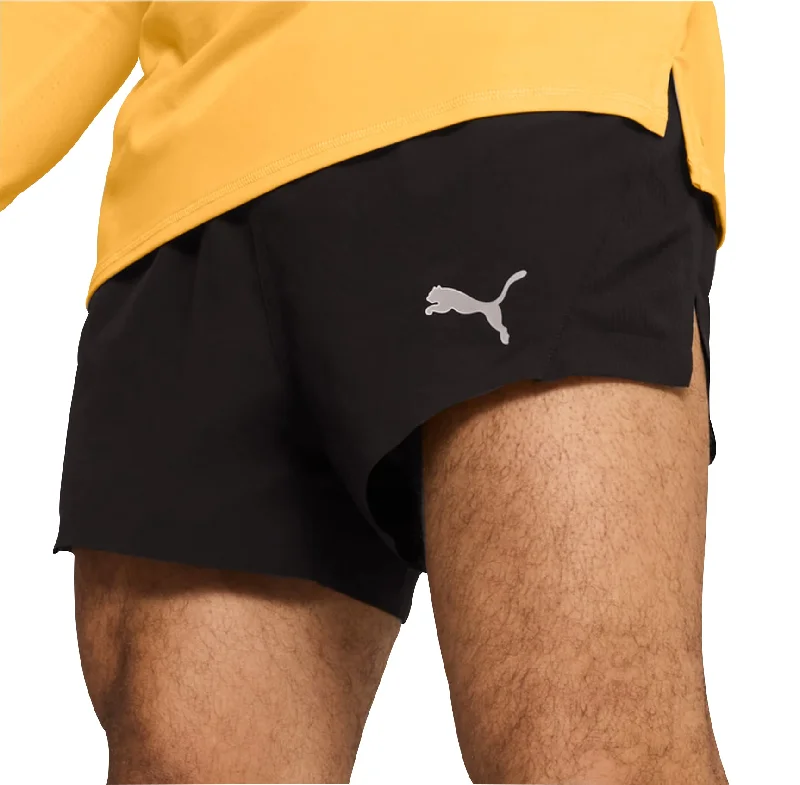 Comfortable And Versatile Puma Run Ultraweave Velocity 3 Inch Mens Running Shorts - Black