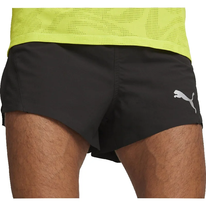 Light Dressing Puma Run Ultraweave Velocity 3 Inch Mens Running Shorts - Black