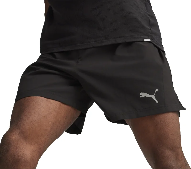 Wearable At Home Or Out Puma Run Velocity Ultraweave 5 Inch Mens Running Shorts - Black