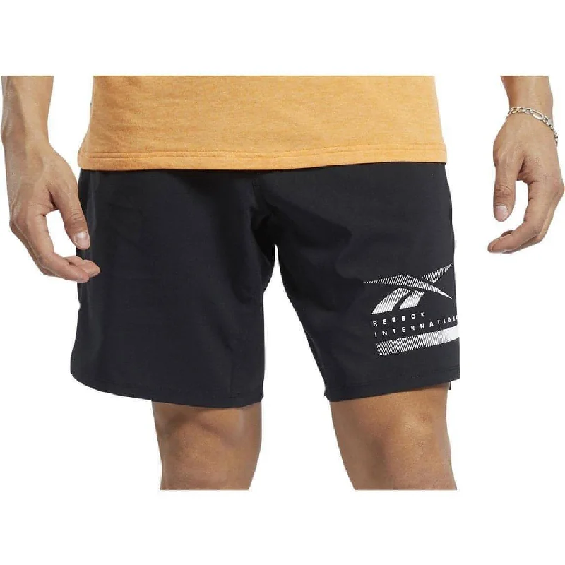 Easy Comfort Style Reebok Epic Lightweight Mens Training Shorts - Black