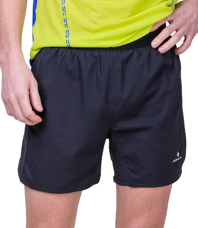 Stretch Design Ronhill Tech 5 Inch Mens Running Shorts - Black