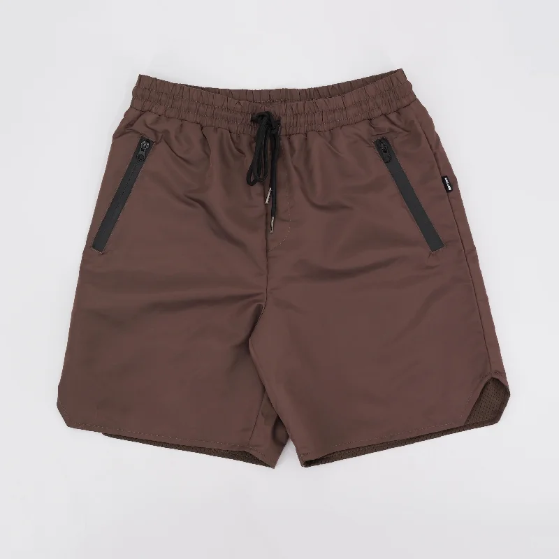 Chic Lounge RUNNER SHORTS BROWN