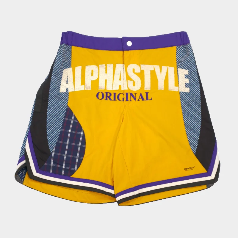Fashion Pioneer SCOTTIE STRIPED SHORTS GOLD