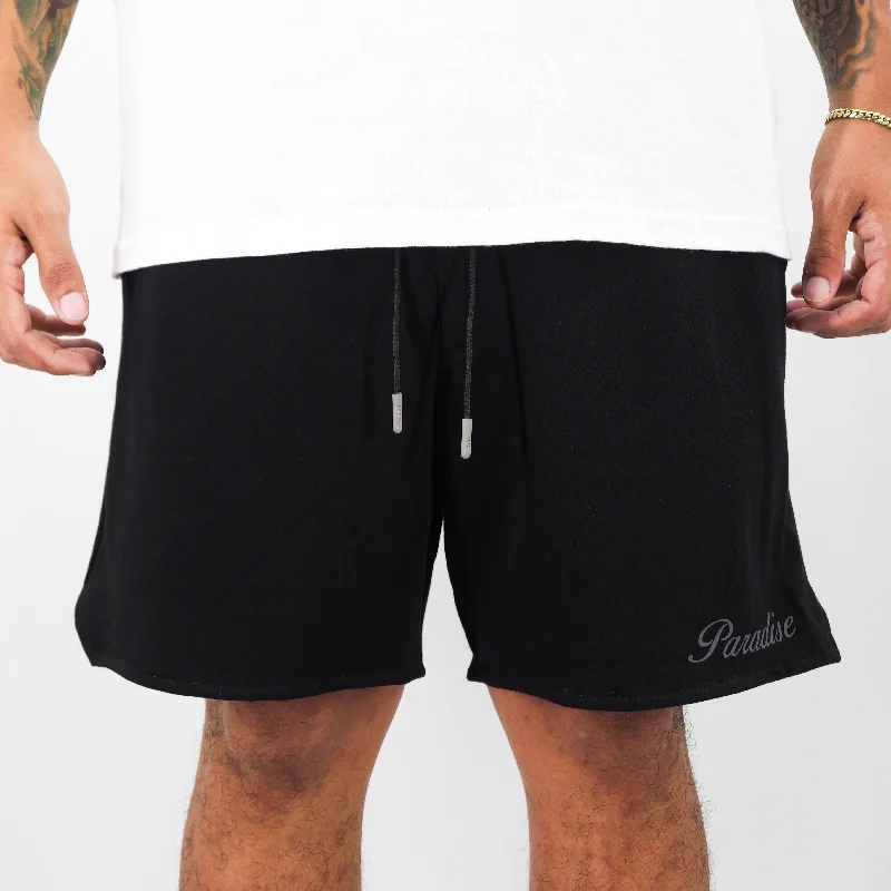 Sports Trend SCRIPT FRENCH TERRY SHORTS BLACK