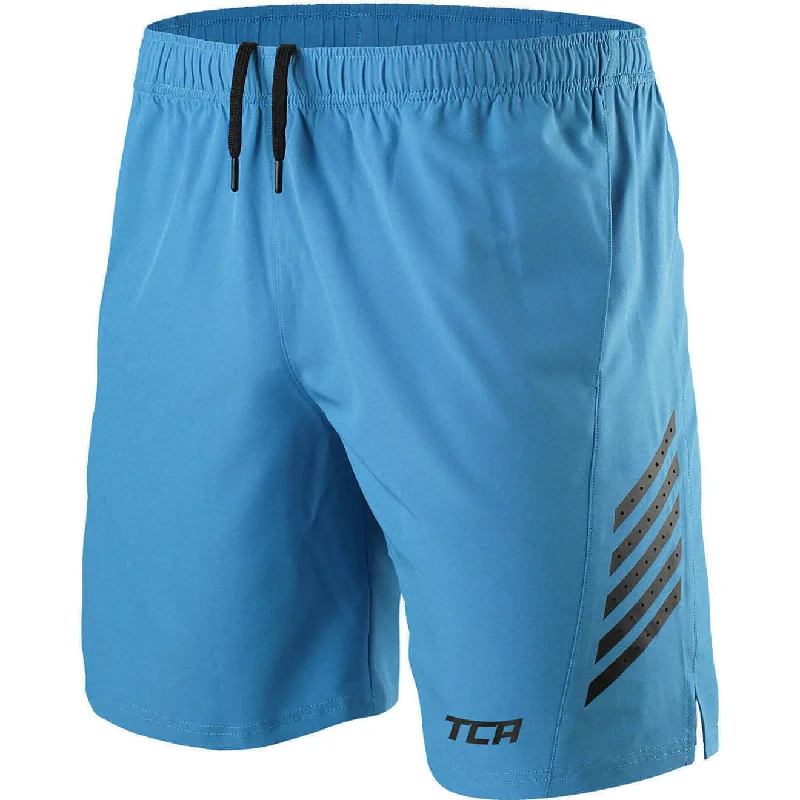 Free And Casual TCA Laser Tech Mens Running Shorts - Blue