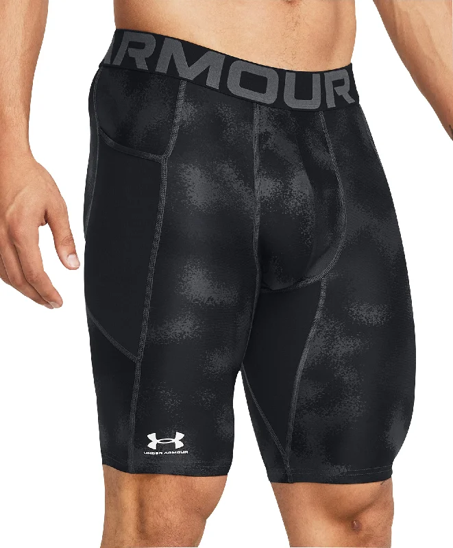 Casual Ease Under Armour HeatGear Long Mens Compression Short Tights - Black