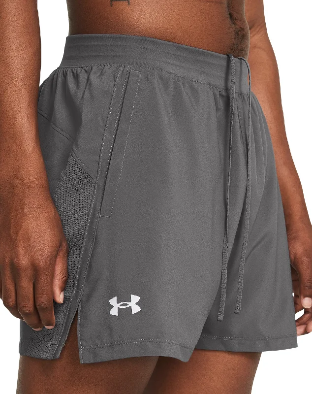 Outdoor Trend Under Armour Launch 5 Inch Mens Running Shorts - Grey