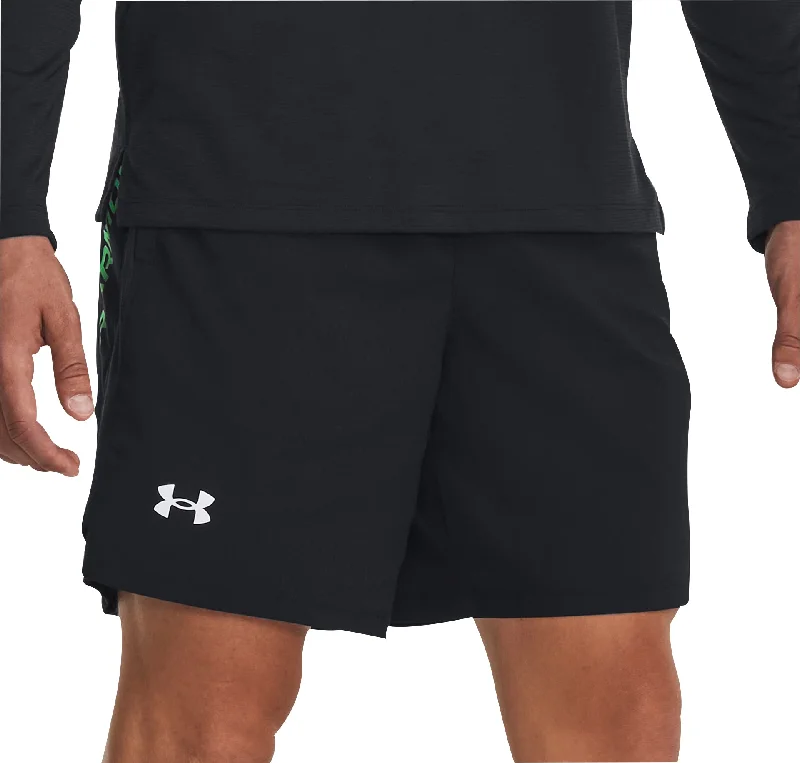Spring Fashion Under Armour Launch 7 Inch Graphic Mens Running Shorts - Black