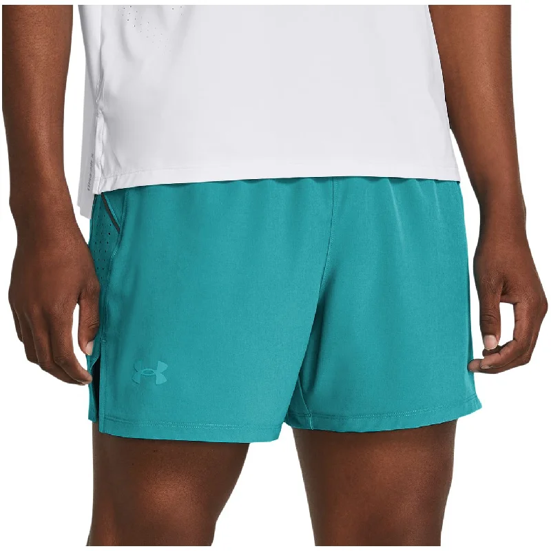 Soft Comfort Wear Under Armour Launch Elite 5 Inch Mens Running Shorts - Green
