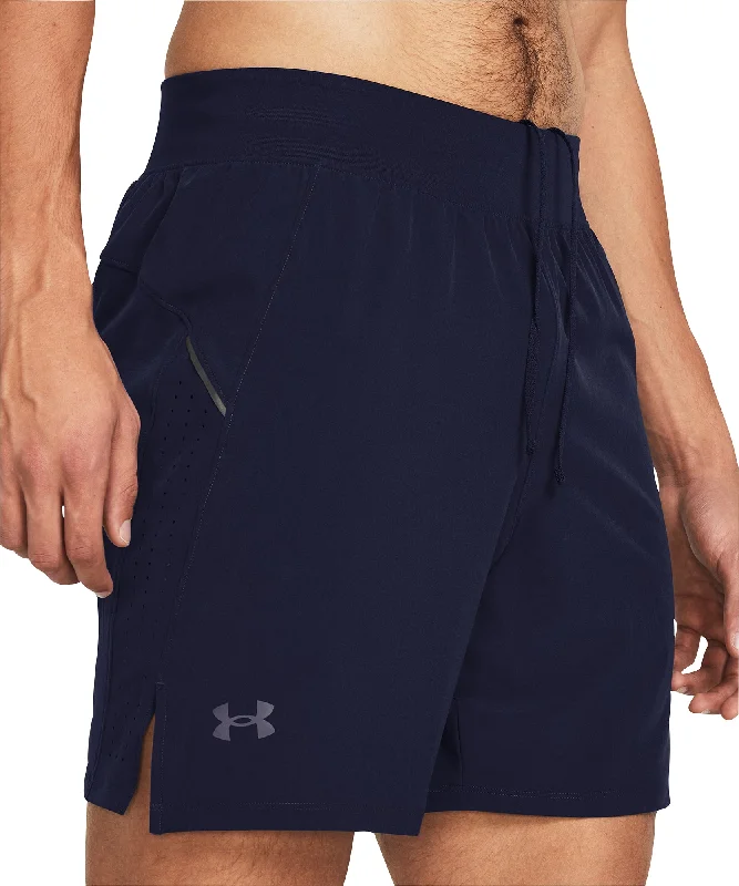 Comfortable And Cold-proof Under Armour Launch Elite 7 Inch Mens Running Shorts - Blue